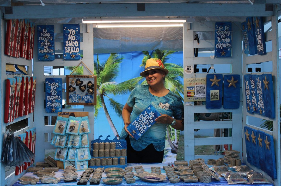 Local artisan at festival